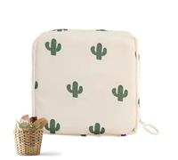 Generico Period Pouch - Period Bag | Organisateur Menstrual Waterproof | Sanitary Pad and Tampon Holder, Portable Cartoon Napkin Case, Compact Feminine Hygiene Pouch with Zipper for Women and Girls