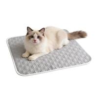Generico Pet Cooling Mat - Sweat Absorbent Ice Rug,45 x 35 cm Soft Self Cooling Pad | Space Gray Sky Blue Polyester Fiber | For Small Medium Large Dog Kitten Crate Kennel Floor Sofa Home Travel