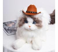 Generico Pet Cowboy Hat Dog - Mini Cowboy Hats for Cats And Dogs | Accessories Headwear Adjustable cap for Cosplay Cowbôy Caps And Triangle Scarves | Western Pet Costumes