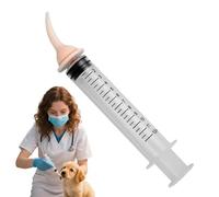 Generico Pet Pill Shooter - 5,12 pouces Pet Feeding Syringe | Distributeur de liquide en silicone - 12 ml Small Animal Medicine Feeder with Mamelon Tip for Kittens Puppies Post Operative Care And