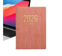 Genérico Petit agenda 2026 | Journal version anglaise A7 | Planificateur de 365 jours version anglaise, pour notes d'objectifs, budget, travail, université, affaires, adultes, hommes, professeur