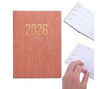Generico Petit agenda 2026, version anglaise, format A7 | Agenda journalier en anglais de 365 jours pour notes, budget, travail, école, étude, maison, famille, hommes et femmes