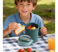 Generico Petit déjeuner - Pots de petit-déjeuner, pour céréales de voyage et récipient à lait | Bols à céréales résistants aux fuites de 500 ml avec cuillère pliable - Bols à soupe