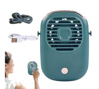 Genérico Petit gadget ABS USB portable | Refroidisseur de cou léger avec sangle et 3 engrenages de bureau rechargeable pour travaux de voyage construction