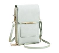 Genérico Petit portefeuille avec sangle réglable et multifonctionnel, petit porte-monnaie | escapades à la plage, déplacements quotidiens, voyages, filles, mère, petite amie, et adultes, vert clair