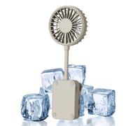 Genérico Petit ventilateur avec clip, rechargeable, réglage personnel 3 vitesses, flux d'air silencieux | Ventilateur portable avec clip | Pour voiture, camping, boutique, voyage, lit, chambre, bureau