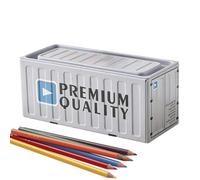 Genérico Petite boîte à outils en métal - Conteneur portable polyvalent antirouille en fer | de rangement avec couvercle | pour adolescents, filles, garçons, voyager, intérieur, extérieur, ca