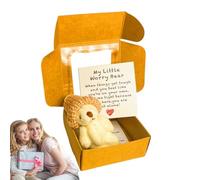 Genérico Petite Peluche Faite à la Main dans Une boîte | Compagnon Cadeau Fait à la Main avec Message détails décoratifs pour Femmes et Remise de diplôme