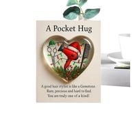 Generico Petite poche étreinte de Noël, souvenir en forme de cœur en 2D | petite poche pour cartes rappel relation - pour hommes femmes, mariage, mariage, mariage, mariage, fête, vacances, bagages