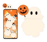 Generico Petites figurines pour téléphone - En polypropylène - 2,5 x 1,5 x 3,5 cm - Mini fantôme d'Halloween à décoller et coller - Décoration de smartphone pour tablette et tableau de bord - Pour