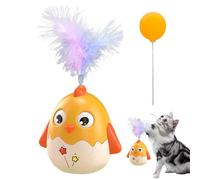 Genérico Peume Toys pour chats internes, jouet Teaser avec plume et balle | Animaux amusants fournit à Bell un entraînement physique pour s'ennuyer