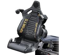 Generico Phone Mount For Car,Racing Seats Phones Holder | Continuous Charging Car Vent Phone Mount With Safety Belt, Maximum Stability 360° Rotation Automobile Cradle Fit