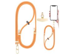 Generico Phone with Adjustable Neck Strap | Comfortable Hands-Free- Universal Phone Lanyard with Anti--Theft Wrist Strap | for Most Smartphone, Travel, Walking, & Outdoor Use