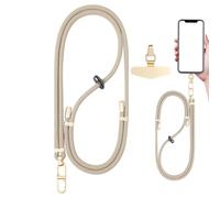 Generico Phone with Adjustable Neck Strap | Comfortable Hands-Free- Universal Phone Lanyard with Anti--Theft Wrist Strap | for Most Smartphone, Travel, Walking, & Outdoor Use