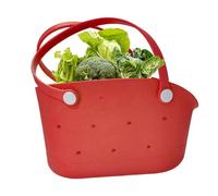 Generico piccolos Fourre-tout Imperméable de Voyage - Sac de Plage en caoutchouc, modas Lavable Sable-Preuve pour Hommes Femmes Extérieure Piscine Bateau Sport, rouge, riferimento alla