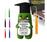 Generico Pickle de remise des diplômes | Souvenir de Graduation,Drôle Poupée Concombre Crochet | pour Frères Compagnons Cérémonies Lycée Université Maison Bureau Salon Chambre