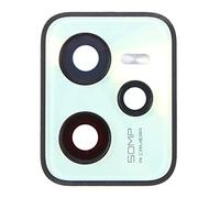 Generico Pièce de rechange compatible avec Realme C35 RMX3511 / Narzo 50A Prime RMX3516 verre arrière vitre coque objectif + cadre anneau arrière caméra BACK camera (Green)