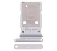 Generico Pièce de rechange compatible avec Samsung Galaxy S25 5G SM-S931B S931B Plateau Try Tray Logement Port Carte Double SIM SIM SIM 1 + SLOT SIM 2 luge lecteur (Silver Shadow)