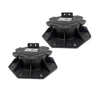 Generico Piédestal pour plaques de bois - Base de pieds de patio, Roulements sur échasses réglables en hauteur, Support de terrasse en tôle résistant à l'usure, Partie du boîtier pour un