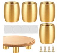 Generico Pieds de meubles en bois - Remplacement des pieds de canapé | Coussinets modernes antidérapants | Alliances modernes en or | Kits de jambe de meubles pour niveler le dortoir pour chambre d