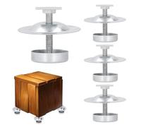 Generico Pieds de ruche à l'épreuve des fourmis, support de ruche en acier inoxydable 4x pour l'apiculteur, accessoires d'apiculture ces pieds robustes d imperméables pour la sécurité des
