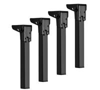 Generico Pieds de table pliante, 4 pièces de quincaillerie de meubles - Pieds de table basse en métal - Pour les amateurs de bricolage vivant dans l'appartement