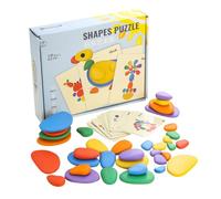 Generico Pierres empilables - Tri de empilables, galets d'apprentissage sensoriel, jeu éducatif | Pour garçons, filles, , , ans, âge, anniversaire