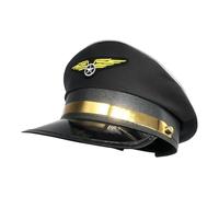 Generico Pilot Hat Aduld | Airplane Cap Costume - Avion Airplane Chapeau Airline Accessoires Pilote Costumes Pilote Accessoires Pour Costume D'accessoire