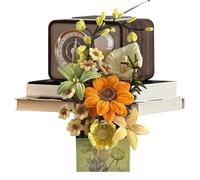 Generico Pipe Cleaner Flower Craft Kit, 20 cm/7.87 Inches DIY Chenille Stems Bouquet Decor | Pipe Cleaner Flower Making Kit - for Living Room Bedroom Study Room Party Holiday Mother's Day