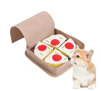 Genérico Pizza Dog Toy - Pizza Design Toys Enrichissant pour Chiens - Jouet pour Chiens qui grinçont, Tapis de Nourriture pour Chiens, Jouet pour Chiens