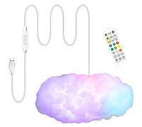 Generico Plafonnier LED 3D | Décoration d'éclairage dynamique avec télécommande et combinaisons libres | Pour salon, chambre d'enfant, bar, club et décoration créative de maison