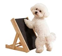 Generico Planche griffoir pour griffes de chiens - Bois 27,5 x 39 cm réglable | pour ongles avec papier vitré | Outil pour le soin des articulations et l'entraînement à la maison