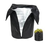 Generico Plant Covers - Polyester Aluminium Film 45x45x50cm | Reusable Winter Protective Bag with Zipper Drawstring | Freeze Protection for Outdoor Fruit Tree Potted Flower Shrub