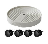 Genérico Plant Roller Base | Round Plant Stand On Wheels | 360 Degree Rotatable Flower Pot Transport Roller Tray with Casters for Dorm Apartment Outdoor Home