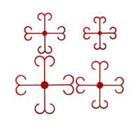 Genérico Plant Stem Support Clips, 4 pièces réutilisables Secure Rings | Plant Stem Keep Clips - Pour jardin, bureau, appartement, ferme, arrière-cour, patio, Monstera Orchid Pothos