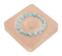 Generico Plateau à bijoux, plateau à bijoux en bois | plateau pour avec bord de design avec perles en bois | table pour la création, présentoir pour bracelets, rangement de gioi