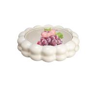 Genérico Plateau à collations avec grand couvercle rotatif pour servir, assiettes, plateaux d'apéritifs, décoration de maison, cuisine, salon, dessert, bonbons, biscuits, vacances