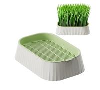 Generico Plateau de culture pour animaux domestiques - Jardinière compacte à 2 niveaux, base antidérapante, structure résistante, design pour un drainage facile de l'eau, prend en charge la croissance