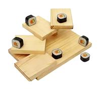Genérico Plateau de service pour sushi - Plateau en bois à plusieurs niveaux | Présentation de sushis sur échelle | Pour maison, appartement, restaurant, Izakaya, cuisine, salle à manger, restauration