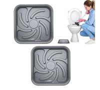 Genérico Plateau de toilette 2 pièces, tapis de bain pour support de toilette, support universel à séchage rapide, tapis en polypropylène antidérapant, accessoire pour toilettes et évier,
