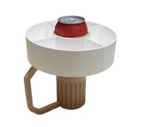 Genérico Plateau porte-sandwich | Récipient petit repas et porte-boissons, assiette avec porte-gobelet 4 compartiments organisateur nourriture cuisine extérieur intérieur