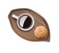 Generico Plateau pour table basse - Planche à découper à charcuterie avec écran rétro 24 x 13 x 2 cm | Présentoir à dessert, pour collations, gâteaux, desserts, salon, chambre, cuisine, comptoir