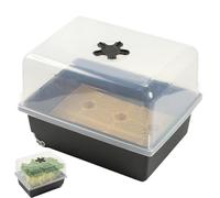 Generico Plateaux de germination pour semences, kit de propagation pour | Pot de culture ventilé avec dôme d'humidité réglable pour une utilisation en intérieur, jardin, serre et balcon