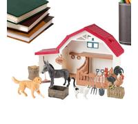 Generico Playset agricole, Barn Animal Toys,ANIMAUX DE BASSILLES PACE SET | Jouets de jeux en plein air, activités de développement précoce, sciences éducatives pour enfants