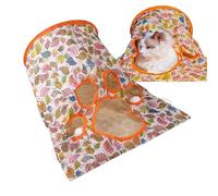 Genérico Pliable pour chats - Pliable interactif avec son | Mignon jouet tube avec boules en peluche et souris, jeu doux pour se détendre, explorer et se cacher