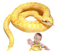 Generico Plüschschlange Schlangenstofftier 110 cm Ultraweich Boa Constrictor Plüsch | Perfektes Kuscheltier Wurfkissen Kinder Spielzeug Dekorationfftier auf aufregende Abent Halloween Party