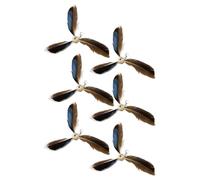 Genérico Plumes de rechange pour pour chats, lot de 6 pièces de rechange pour en plumes pour chats, canne à pêche pour chat, divertissement de chasse pour faire de l'exercice à la maison