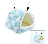 Generico Plush Parrot Hammock - Winter Warm Bird Nest House Shed With 2 Metal Hooks | Hanging Finch Cage Plush Bed For Pets And Birds | Sleeping For Parrot Finch Canary Indoor Cage