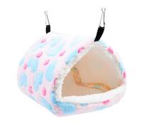 Generico Plush Parrot Hammock - Winter Warm Bird Nest House Shed With 2 Metal Hooks | Hanging Finch Cage Plush Bed For Pets And Birds | Sleeping For Parrot Finch Canary Indoor Cage