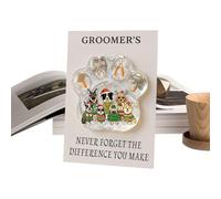 Generico Poche porte-objets avec empreinte de | Décorations pour fêtes de toilettage avec carte postale | Collection Inspirationale | pour famille adultes et